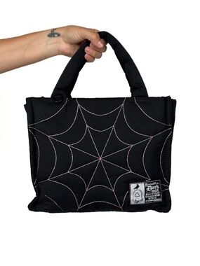 Wicked Misfit Spiderweb Puff Tote